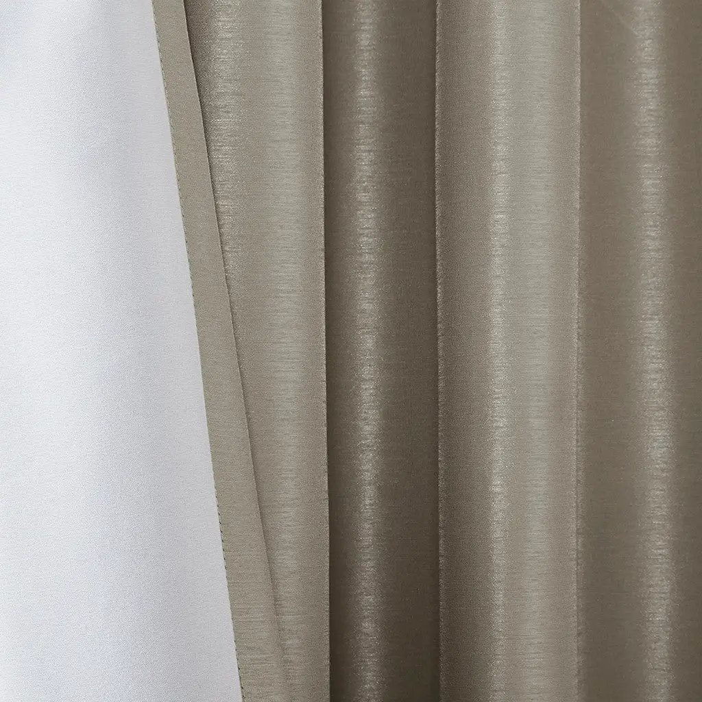 Twist Tab Total Blackout Window Curtain Panel Pewter 50x95 by HouseOfZazla