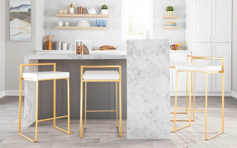 Fuji - Contemporary / Glam & Quality Construction Barstool by Unique Piece Furniture