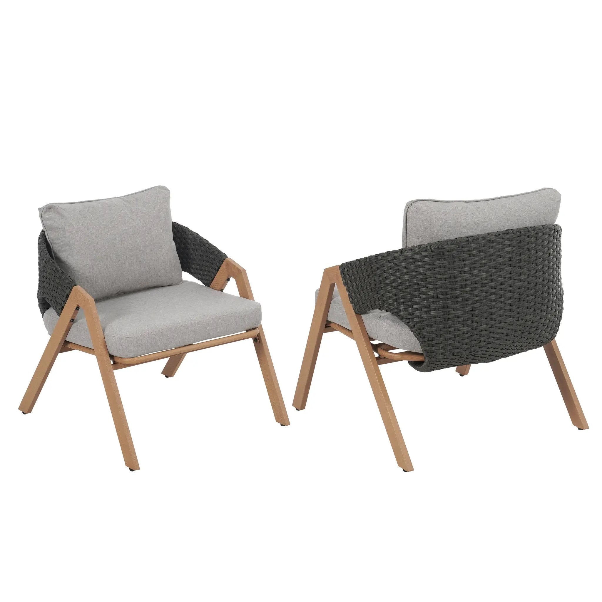4-Person Patio Conversation Set with Cushions by HouseOfZazla