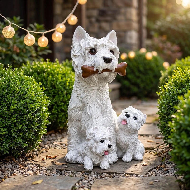 Set of 3 West Highland Statues & Sculptures by HouseOfZazla