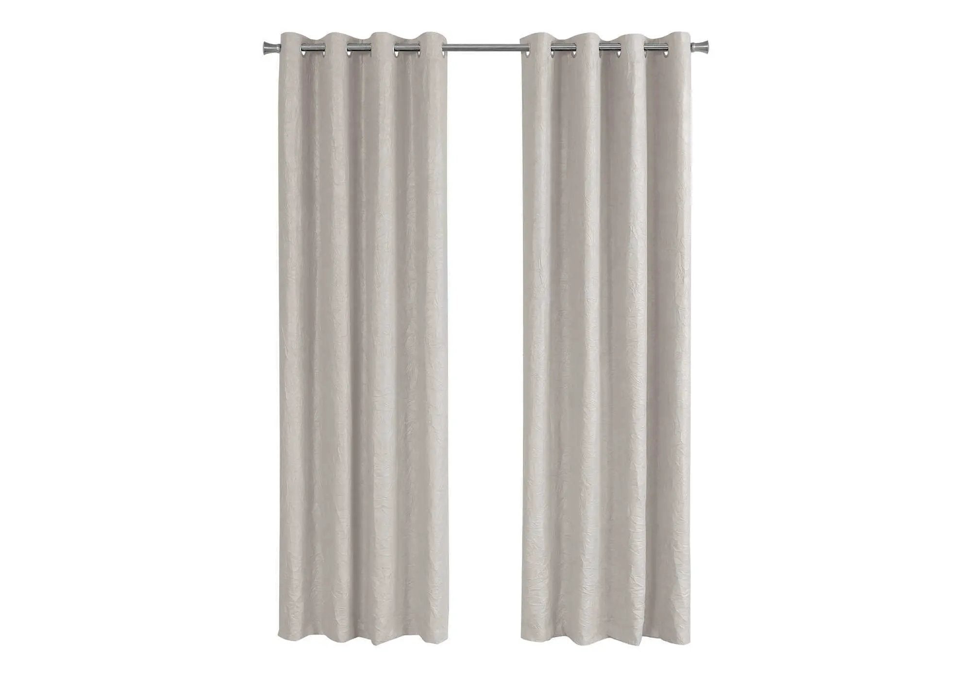 2 Pieces Set Room Darkening Curtain Panels with Grommet - Contemporary Style by HouseOfZazla