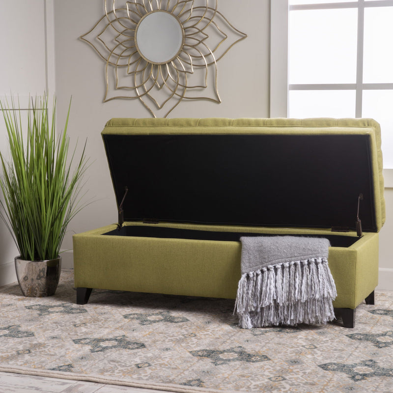 Juliana Storage Ottoman With Birch Legs by HouseOfZazla