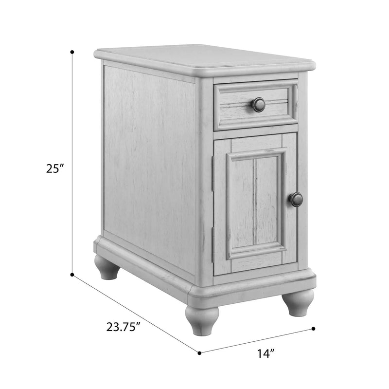 Chairside Table - Gray by HouseOfZazla