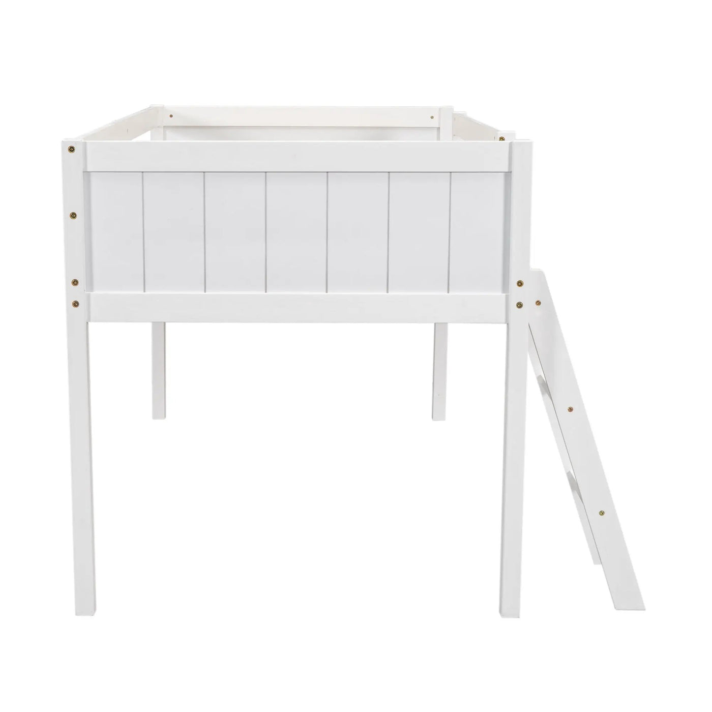 Low Loft Bed With Adjustable Ladder by HouseOfZazla