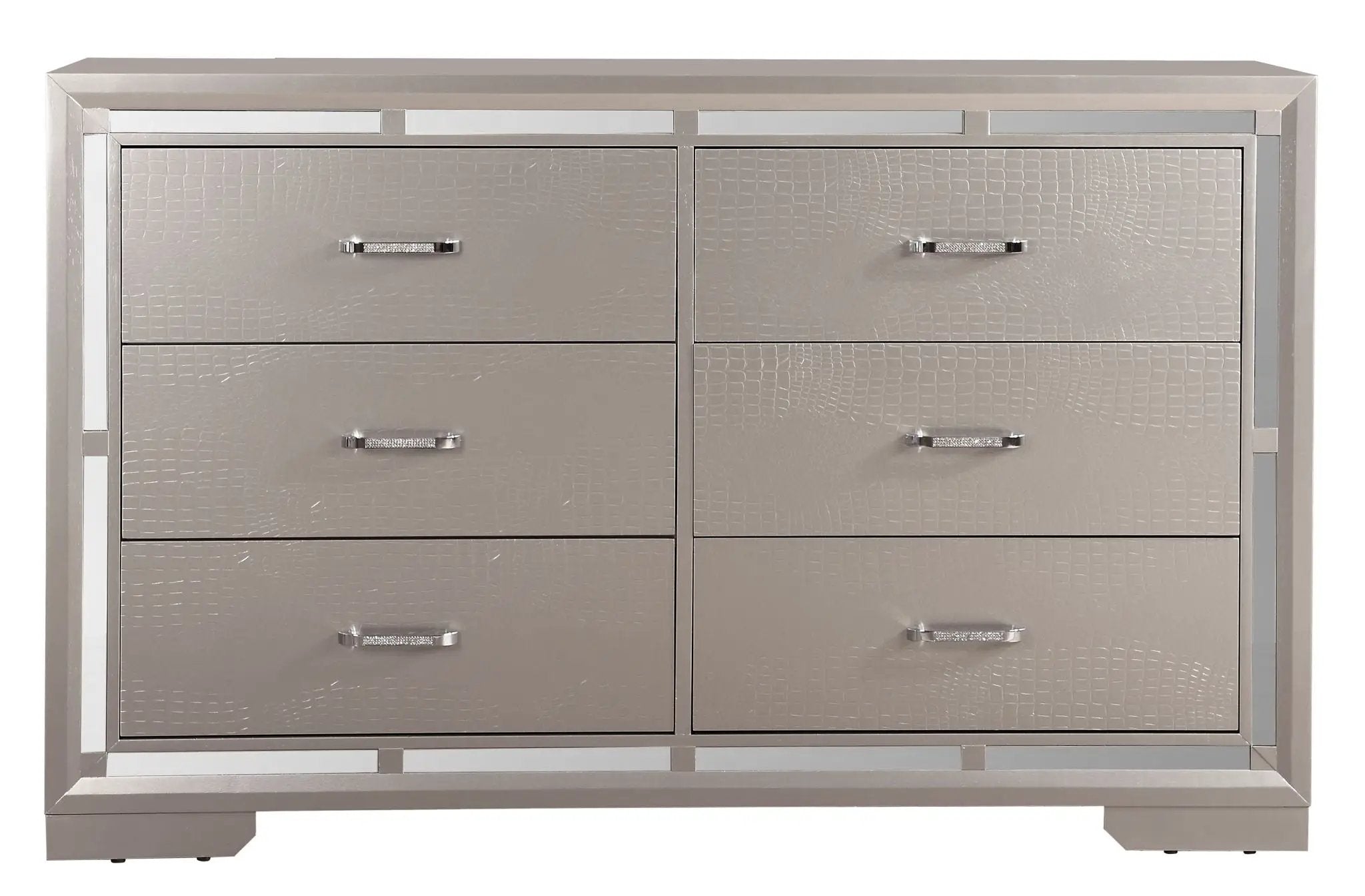 Alana - Dresser - Silver Champagne by Unique Piece Furniture