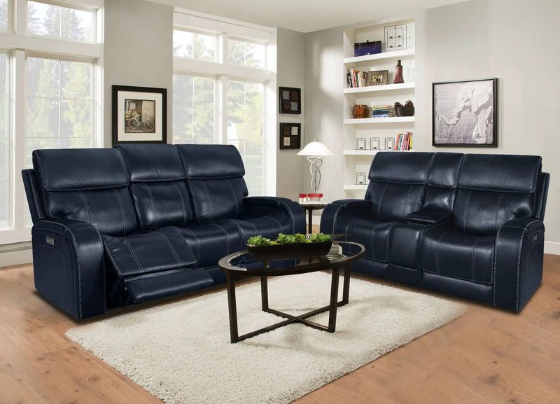 Glenwood - Sofa - Recliner With Power And Power Headrest And Lumbar by Unique Piece Furniture