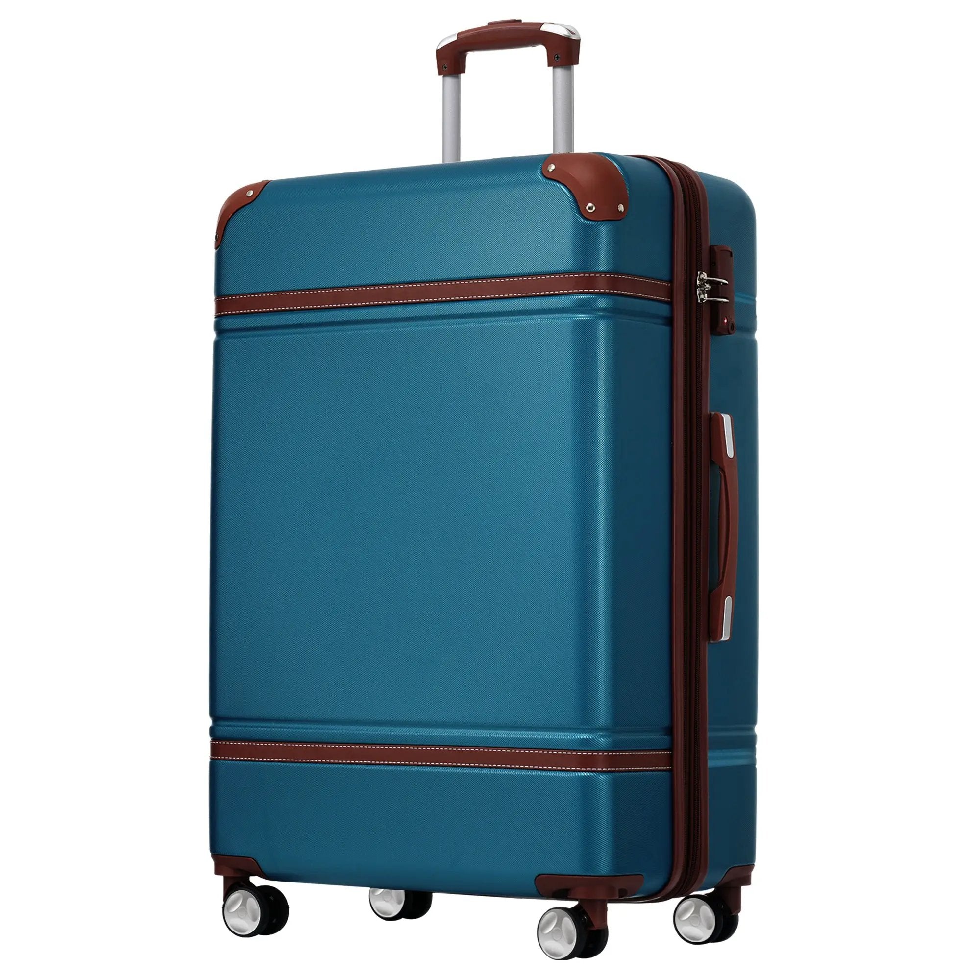 Hardshell 3-Piece Luggage Set with TSA Lock and Spinner Wheels by HouseOfZazla