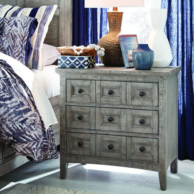 Paxton Place - Wood Drawer Nightstand - Dove Tail Gray, photo 4 of 7