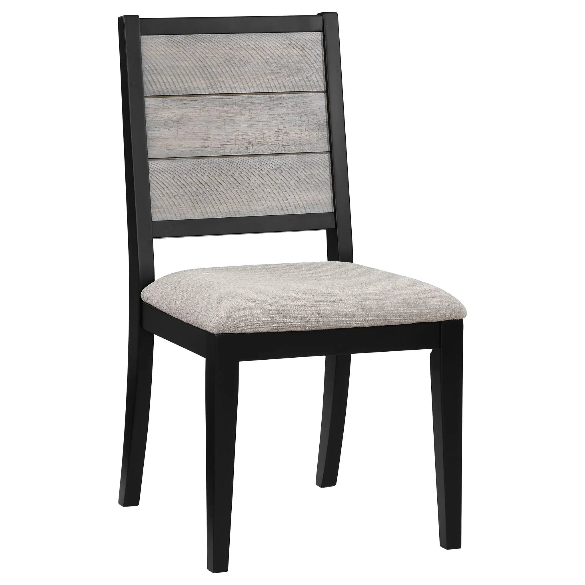 Elodie Wood Dining Side Chair Grey and Black (Set of 2) by Unique Piece Furniture