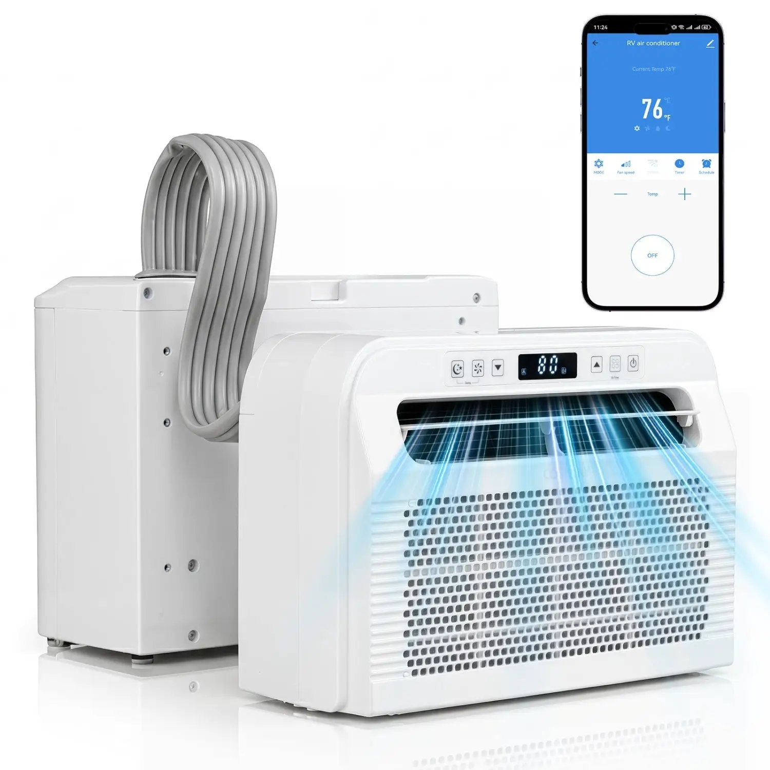 6500 BTU Window Air Conditioner with WiFi and Voice Control by DirectDeals