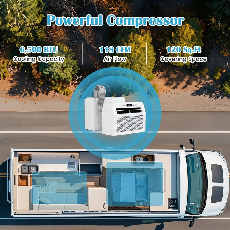 6500 BTU Window Air Conditioner with WiFi and Voice Control by DirectDeals