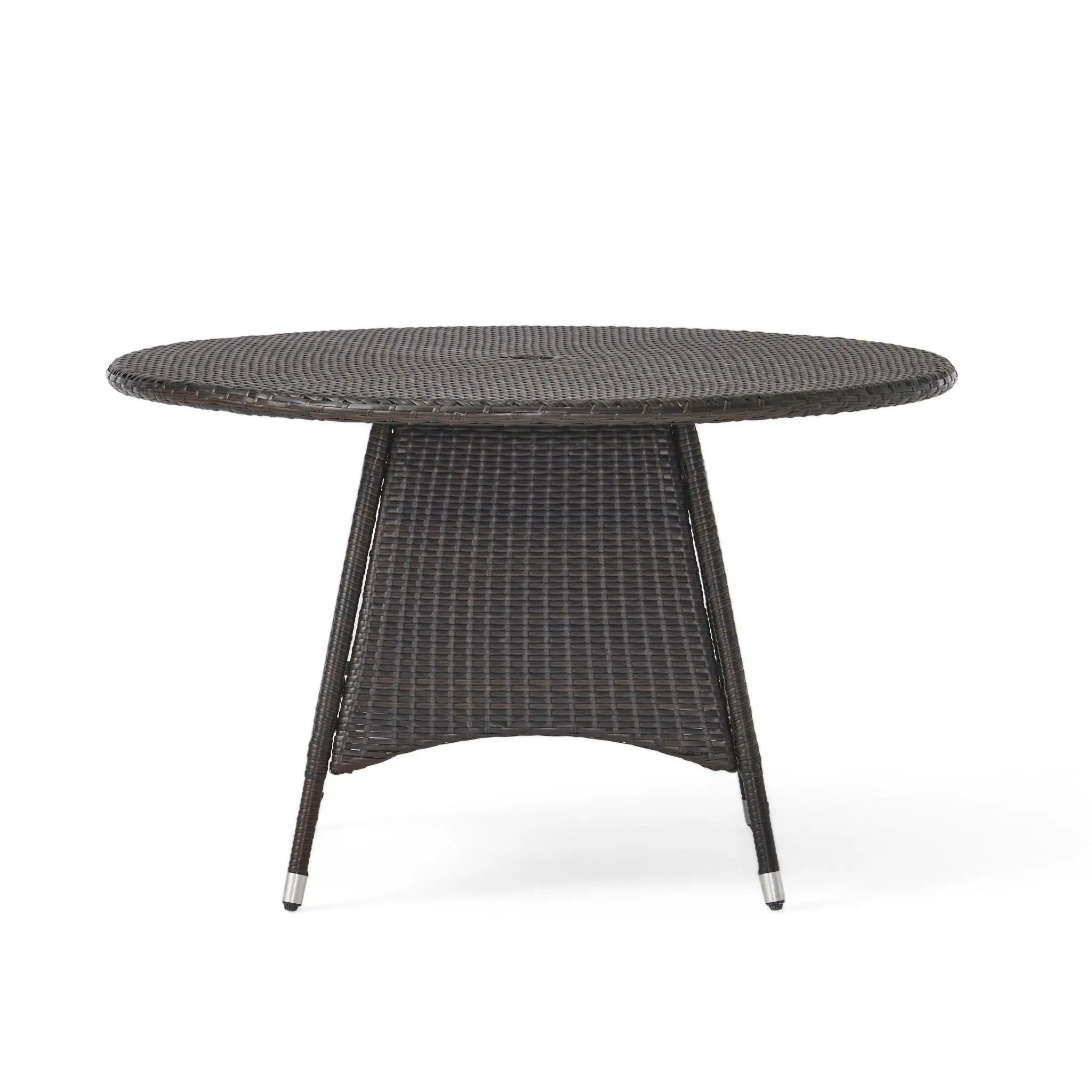 Corsica Round Dining Table - Brown by HouseOfZazla