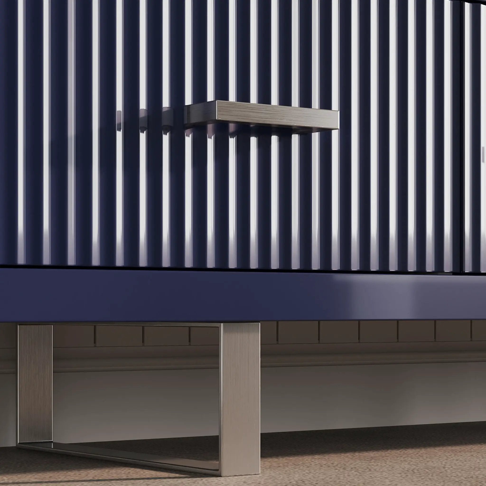 TV Stand With Slatted Drawers