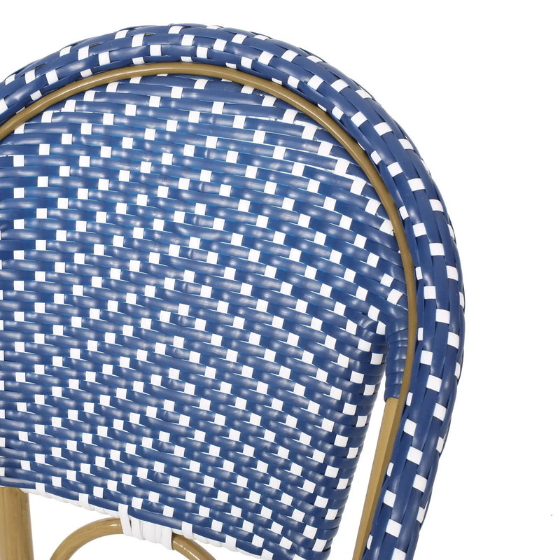 Outdoor PE Rattan French Barstool Set by HouseOfZazla