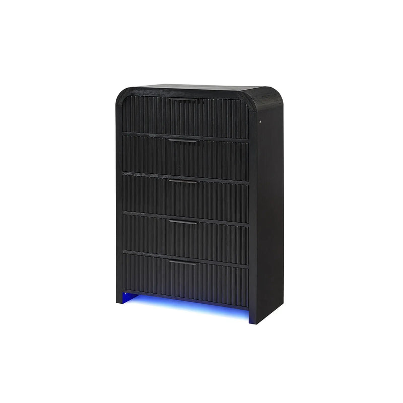 Beverly - Chest, LED Lighting - White / Black