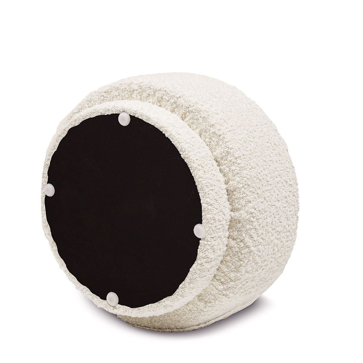Mushroom Footstool Ottoman with Faux Sheepskin Upholstery - Multiple Colors, photo 16 of 28