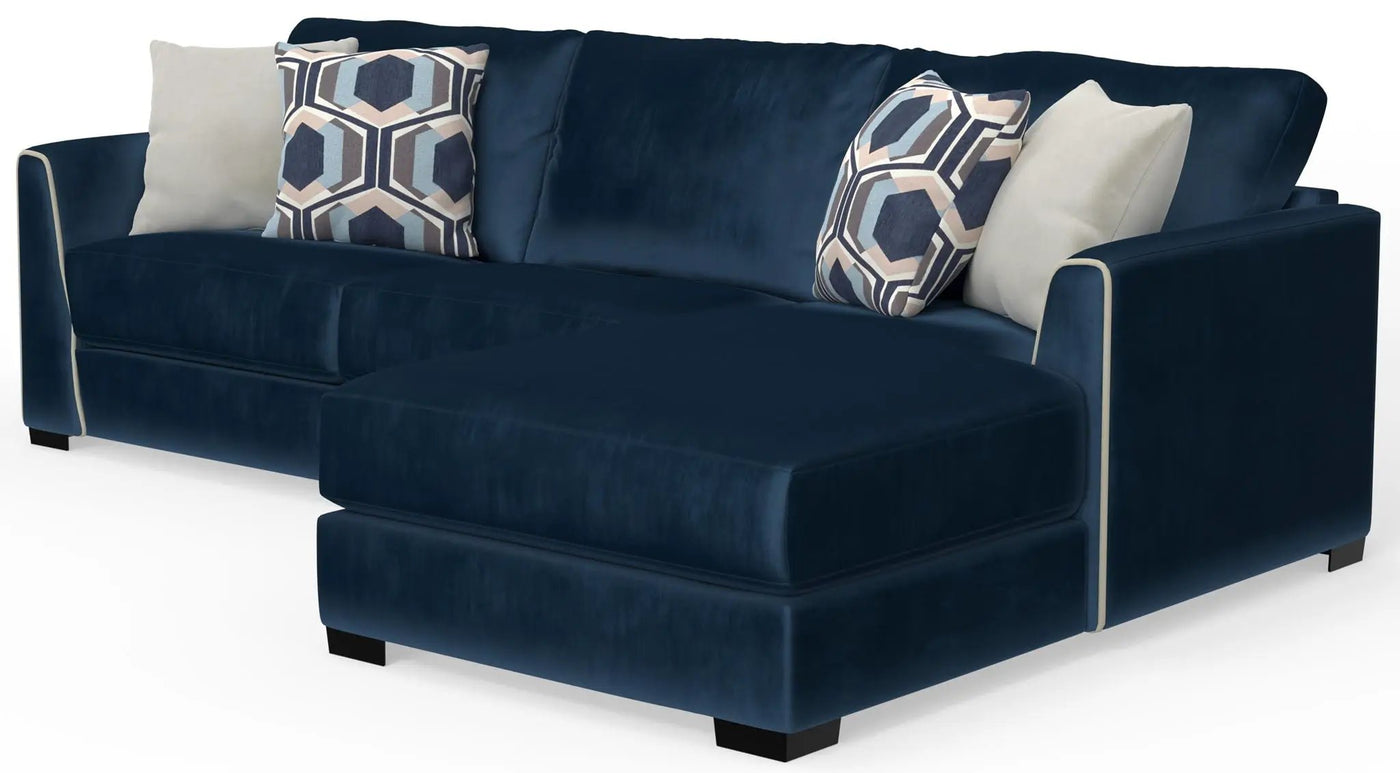 Jetson - Sectional With Comfort Coil Seat Cushions And Included Accent Pillows by Unique Piece Furniture