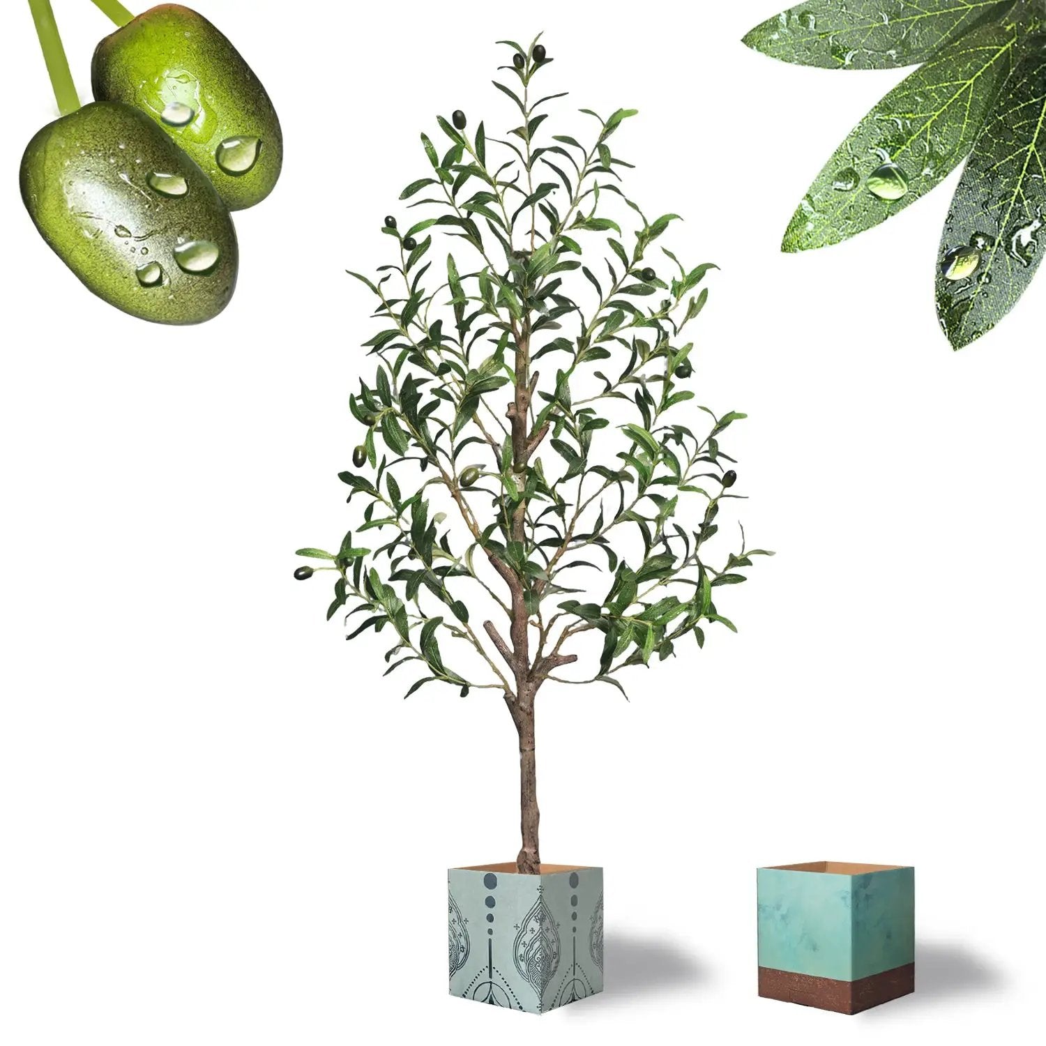 Artificial Olive Tree with Water Droplets by HouseOfZazla