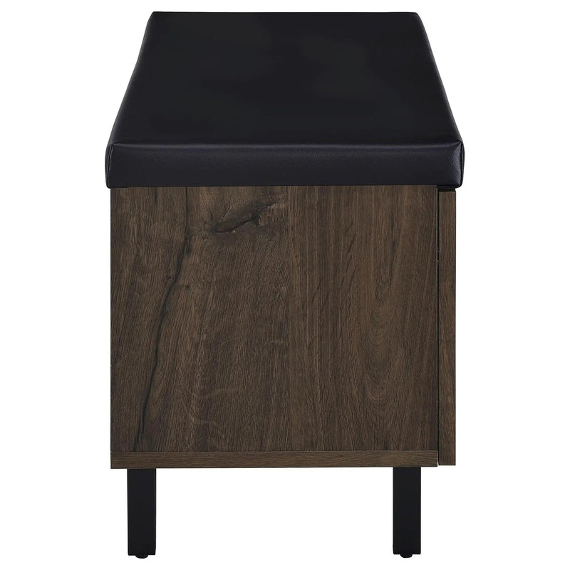 Clackamas - 2 Door Storage Bench With Padded Seat
