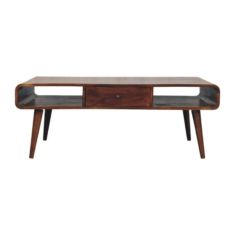 Avora - 2 Drawer Coffee Table - Brown by HouseOfZazla