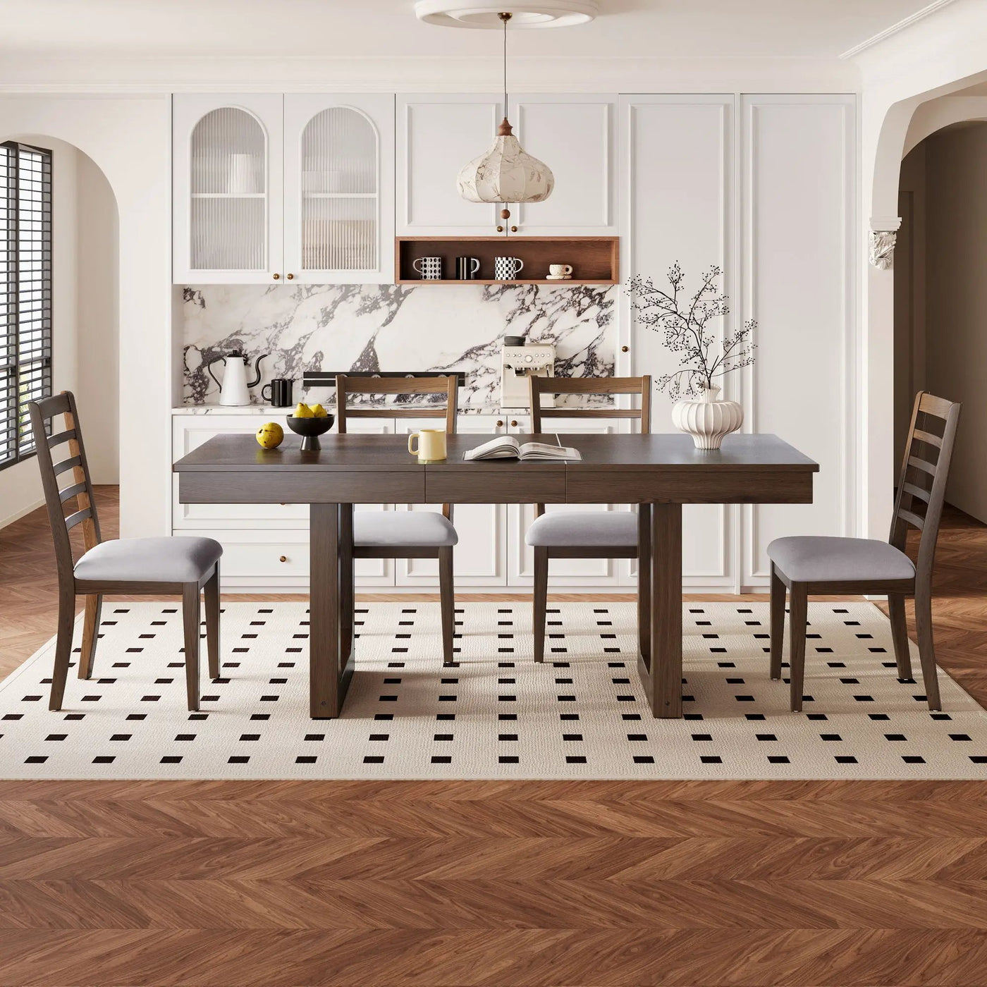 Upholstered Armless Chairs With High Ladder Back by Unique Piece Furniture