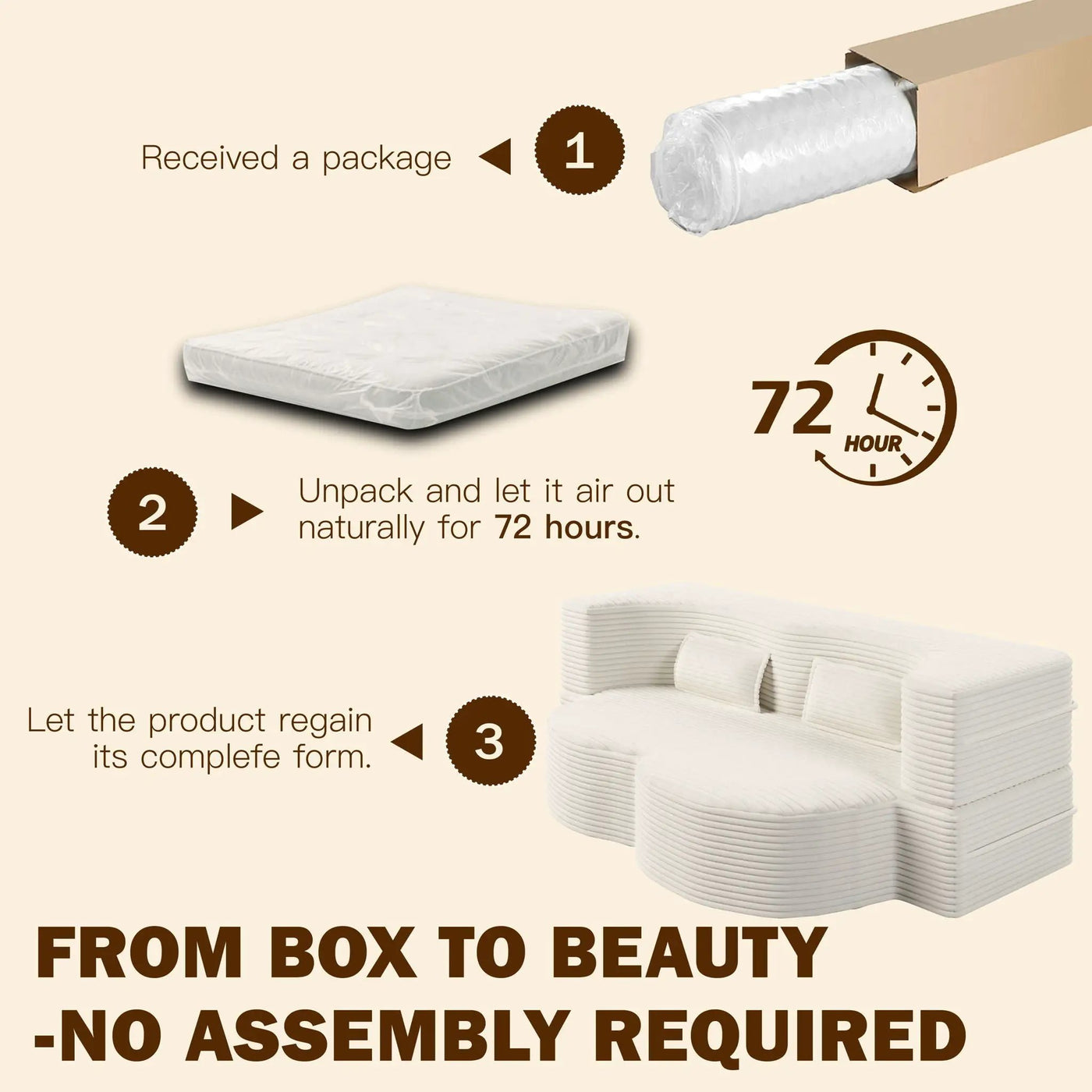 Floor Sofa With 2 Pillows, Convertible Twin Size Mattress For Living Room by HouseOfZazla