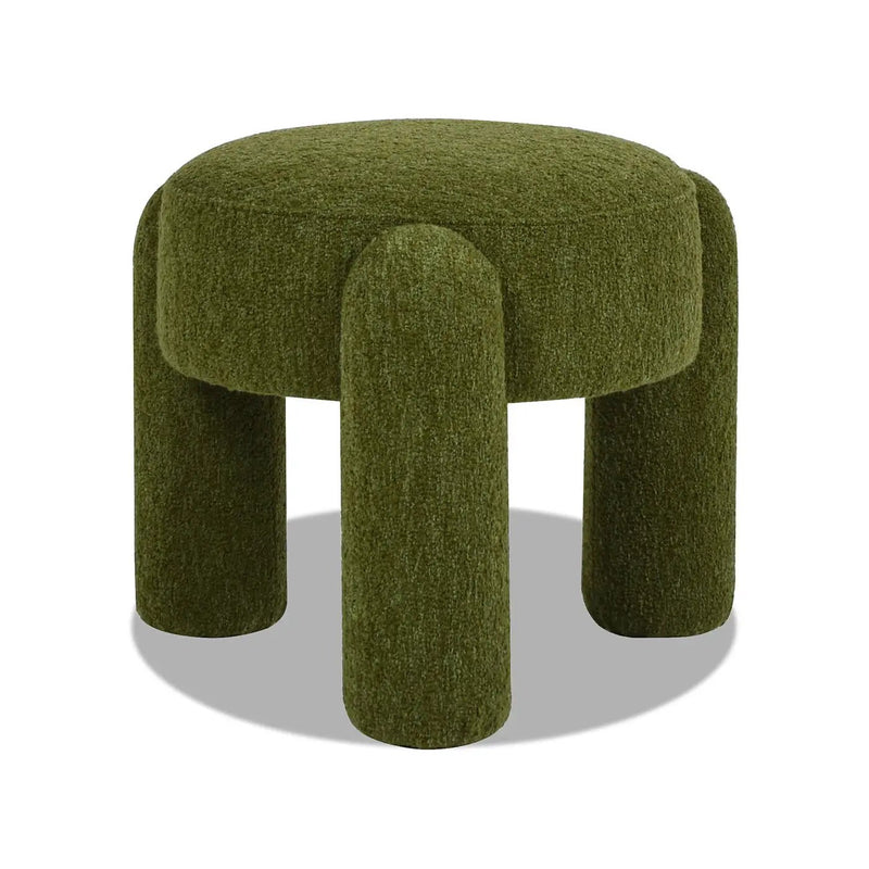 Hugo - Round Fully Upholstered Ottoman by HouseOfZazla