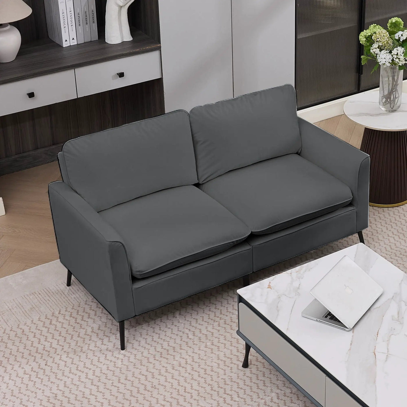 Upholstered Loveseat, For Living Room by HouseOfZazla