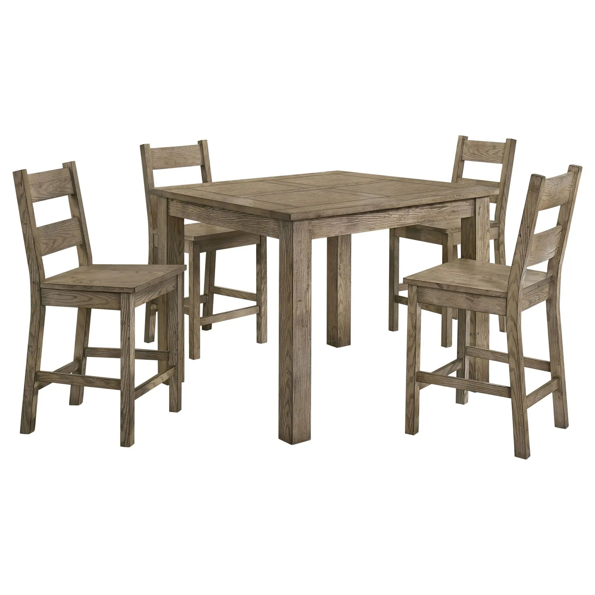 Cardova 5-piece Counter Height Dining Table Set Vineyard Oak by Unique Piece Furniture