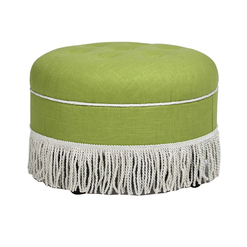 Yolanda - Round Upholstered Accent Ottoman by Unique Piece Furniture