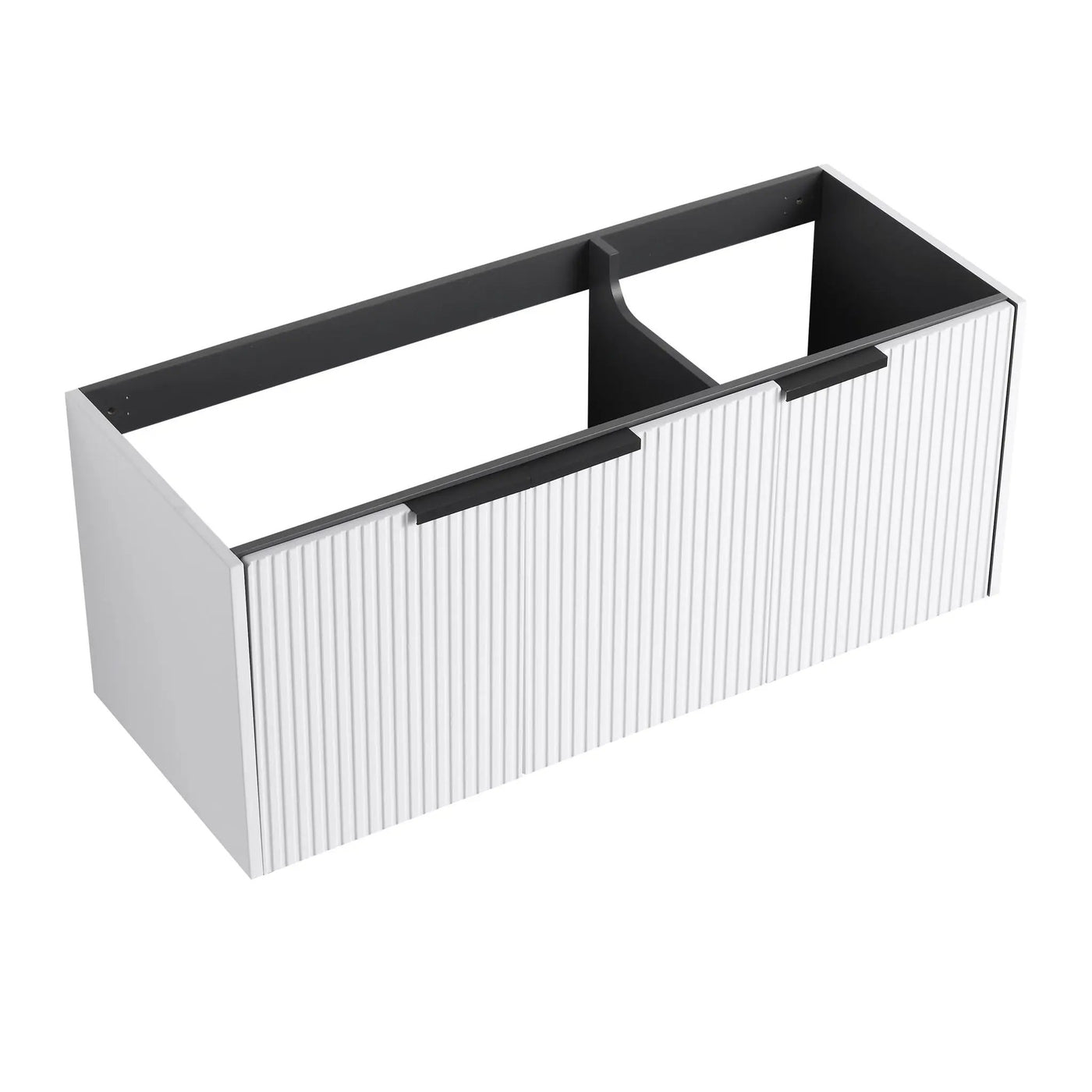 Contemporary Wall Mounted Bathroom Vanity With Soft Close Doors by HouseOfZazla