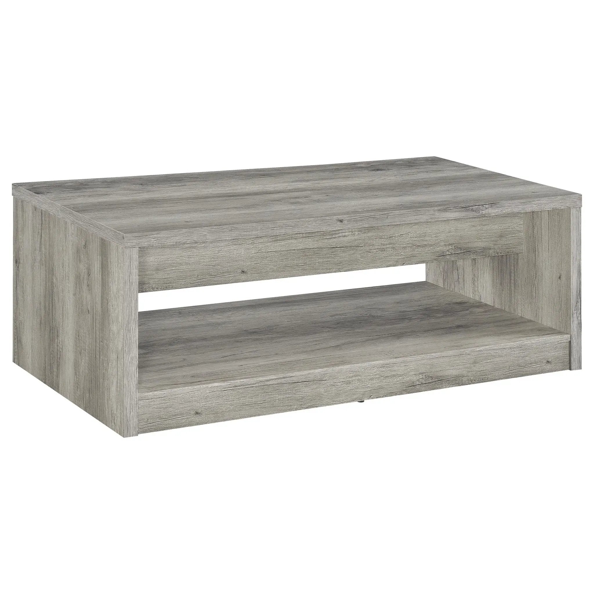 Nuberg - 2 Piece And End Table Set With Storage Drawers - Gray