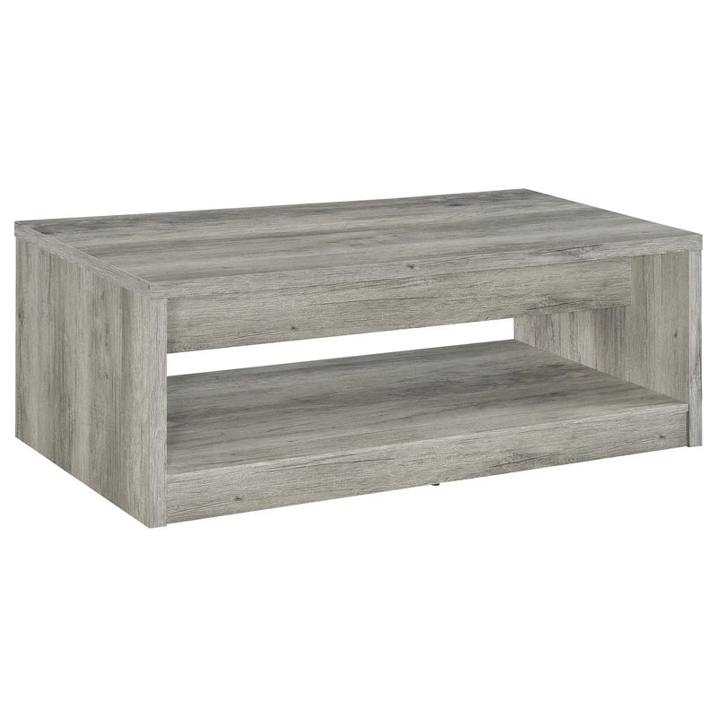 Nuberg - 2 Piece And End Table Set With Storage Drawers - Gray