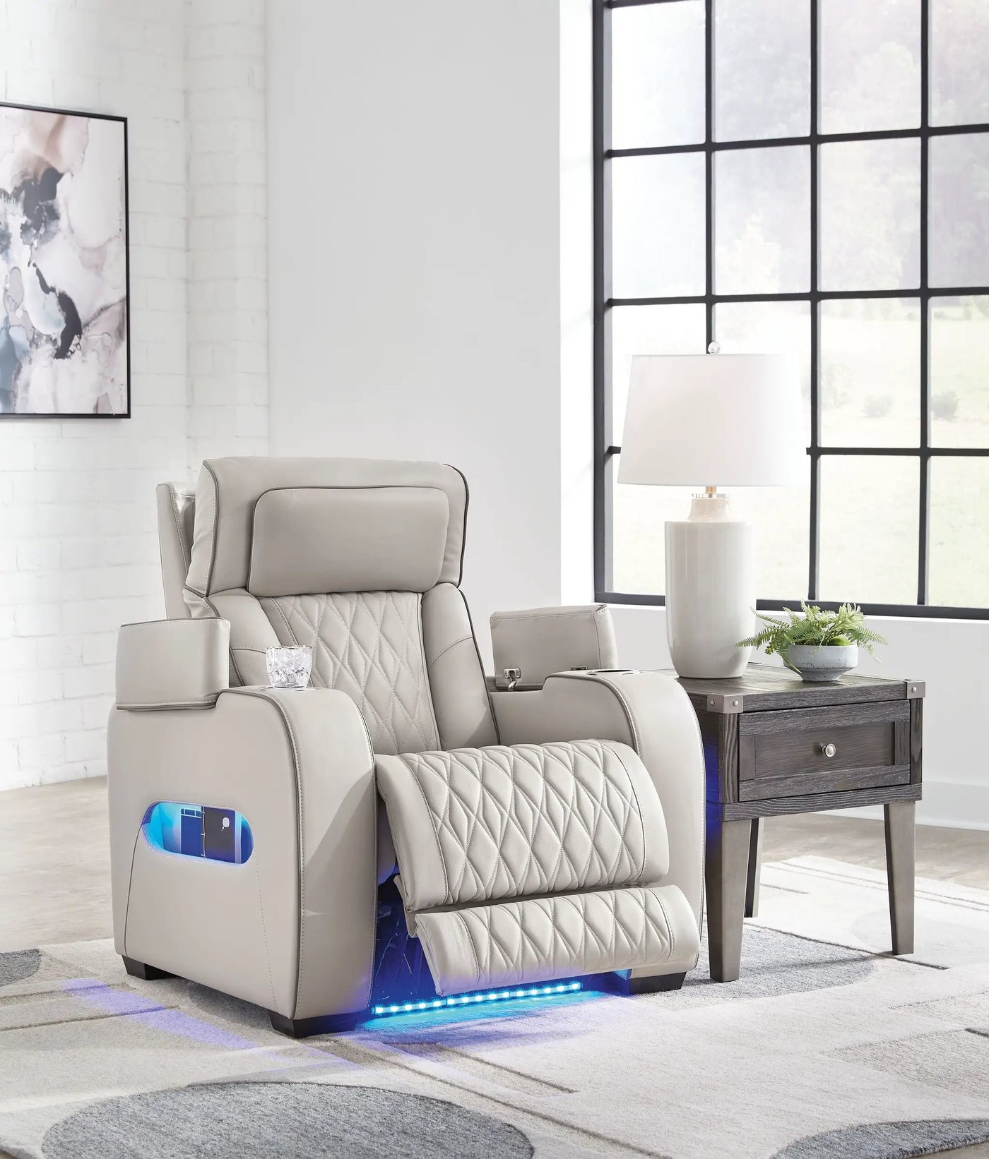 Boyington - Power Recliner/Adj Headrest by Unique Piece Furniture