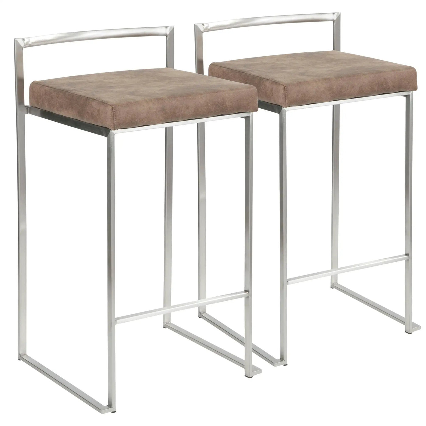 Fuji - Contemporary Elegant Stackable Counter Stool Set by HouseOfZazla