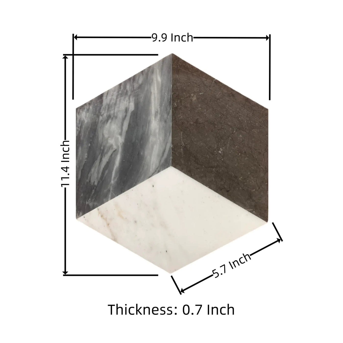 Hexagon Water Tiles For Floor And Wall (Set of 12) by HouseOfZazla