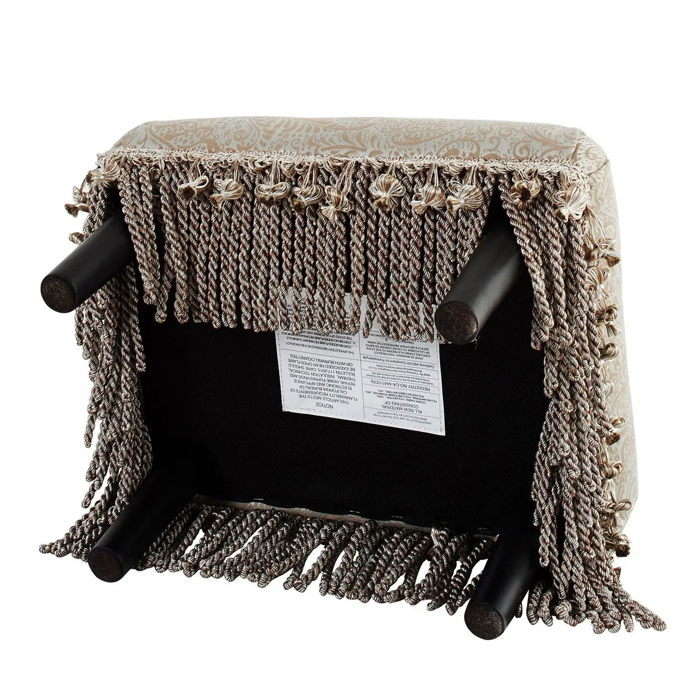 Fiona - Handcrafted Accent Footstool Ottoman by HouseOfZazla