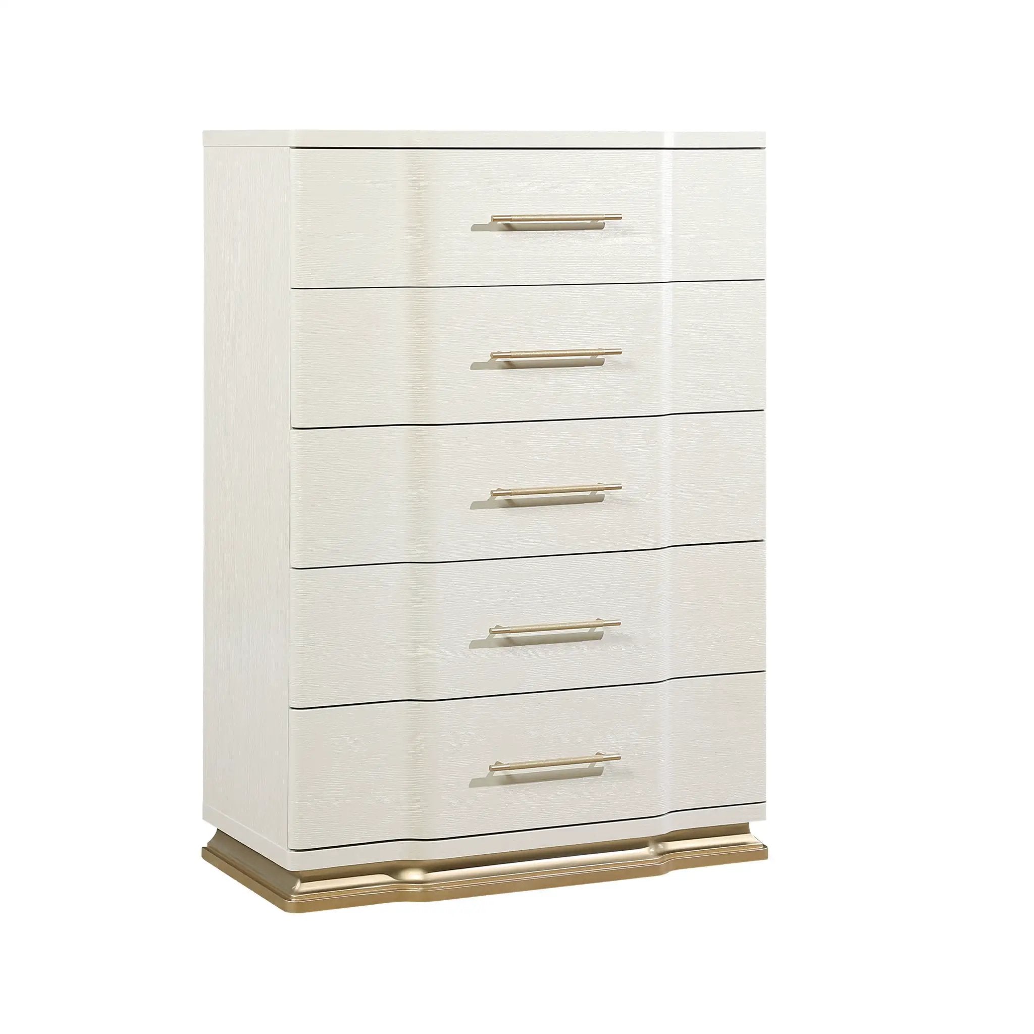 Lexington - 5 Drawer Chest - Beige by HouseOfZazla
