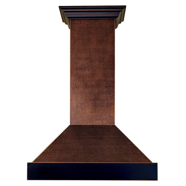 ZLINE 48" Hand-Hammered Copper Finish Wall Range Hood, 655-HBXXX-48