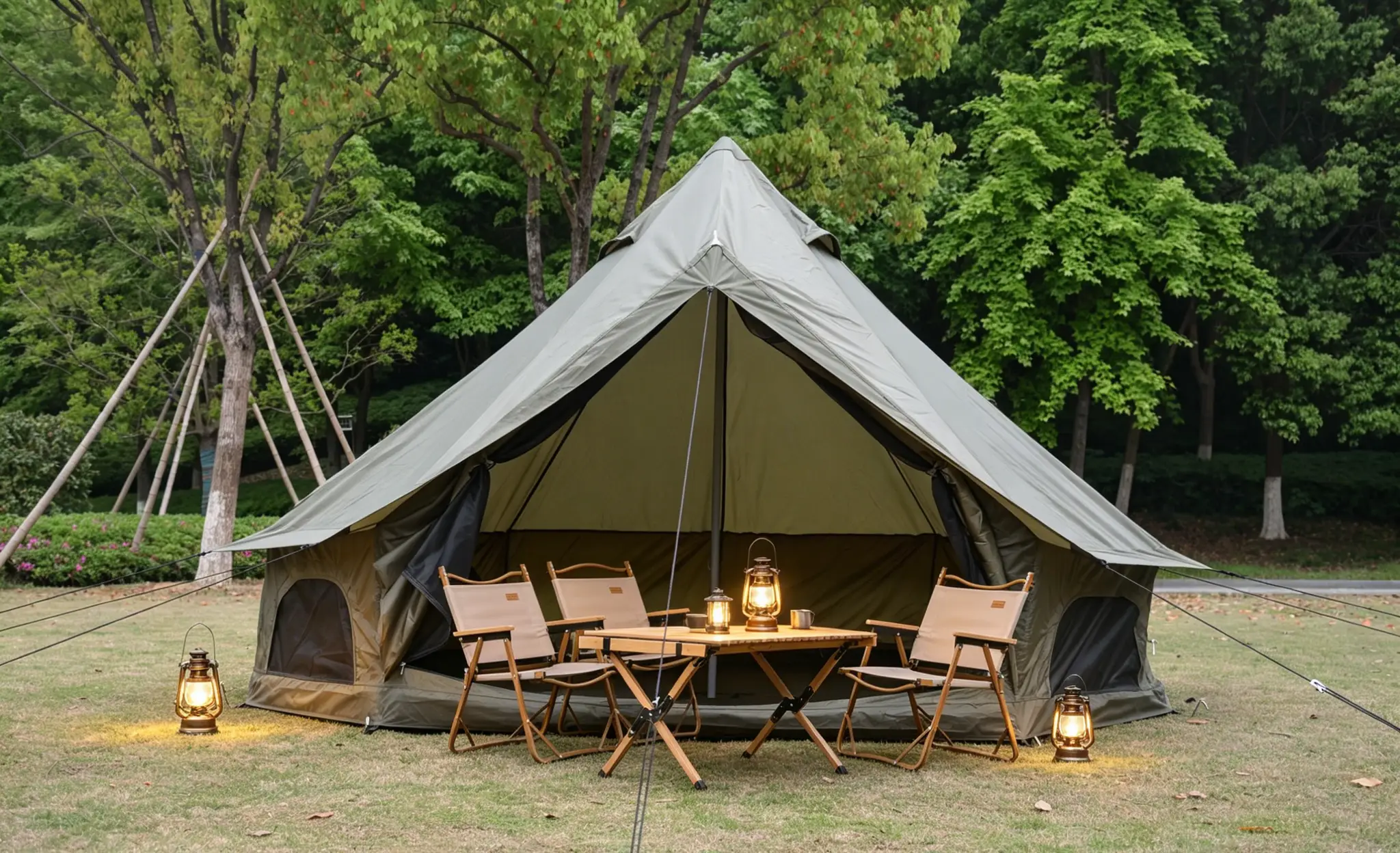 Oxford Bell Tent for Family Camping by HouseOfZazla