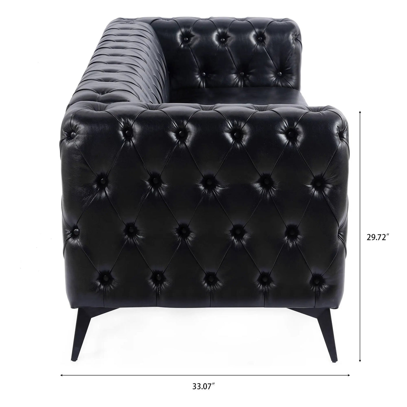 Square Arm Removable Cushion 3 Seater Sofa by HouseOfZazla