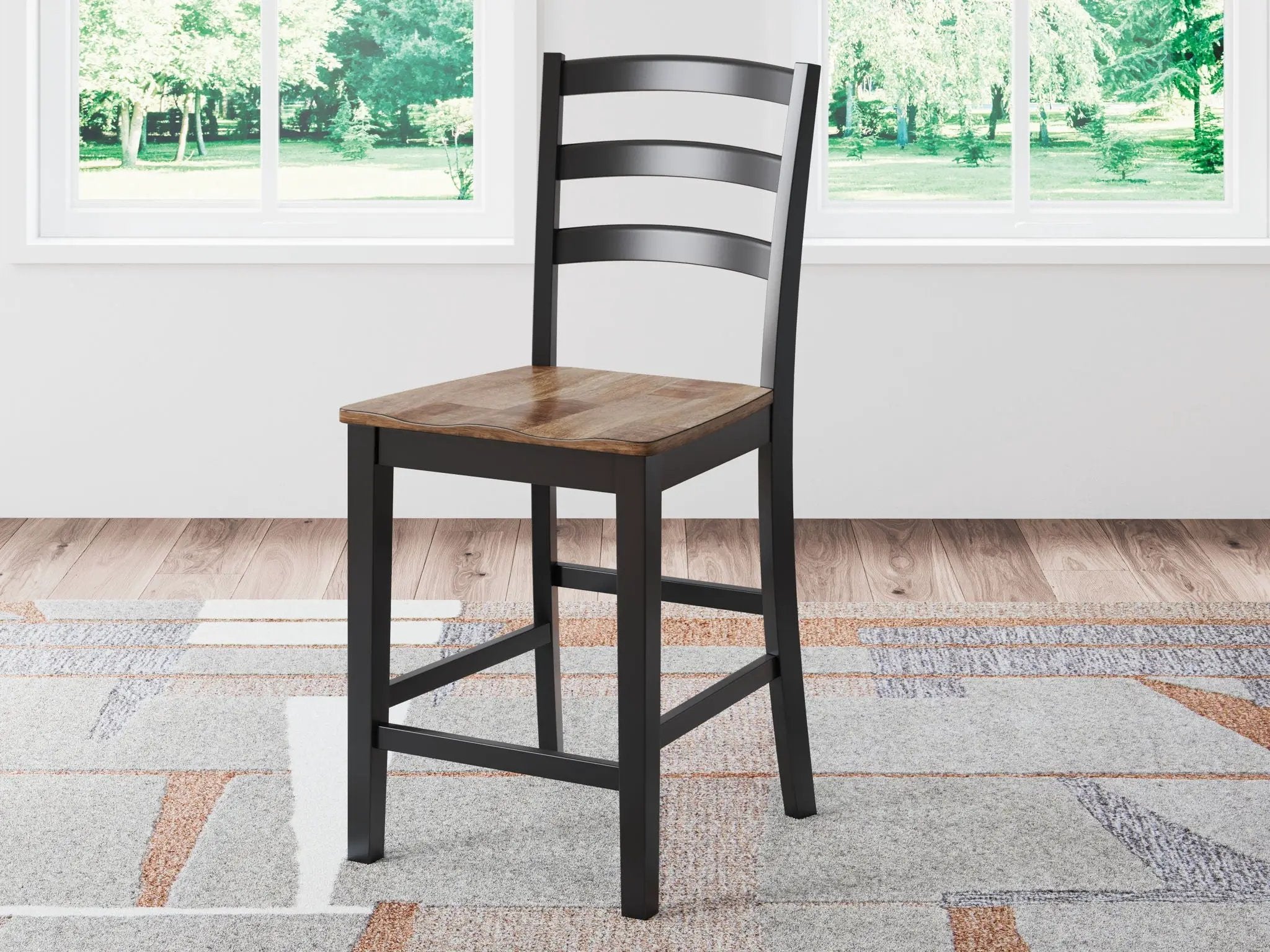 Wildenauer - Barstool (Set of 2) - Brown / Black by Unique Piece Furniture