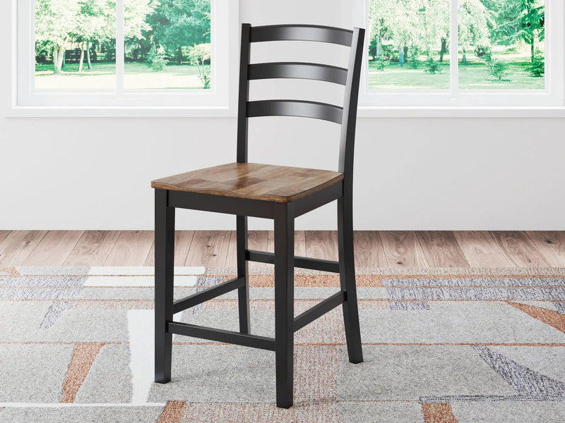 Wildenauer - Barstool (Set of 2) - Brown / Black by Unique Piece Furniture