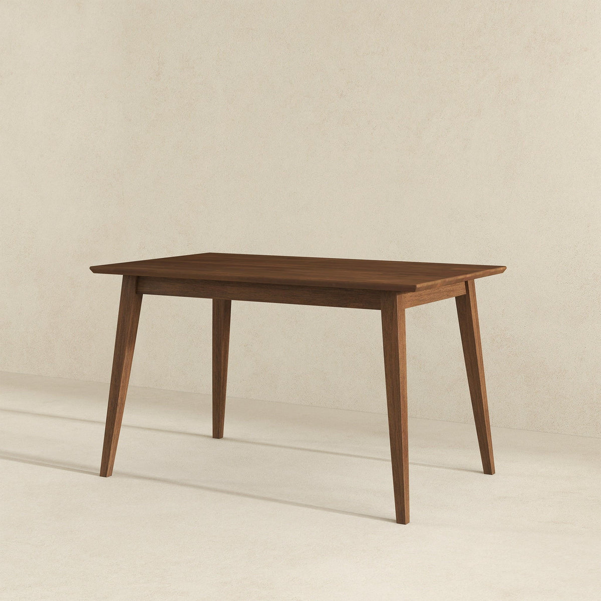Rectangular Modern Dining Table with Solid Wood Construction – Dark Brown or White, photo 31 of 40