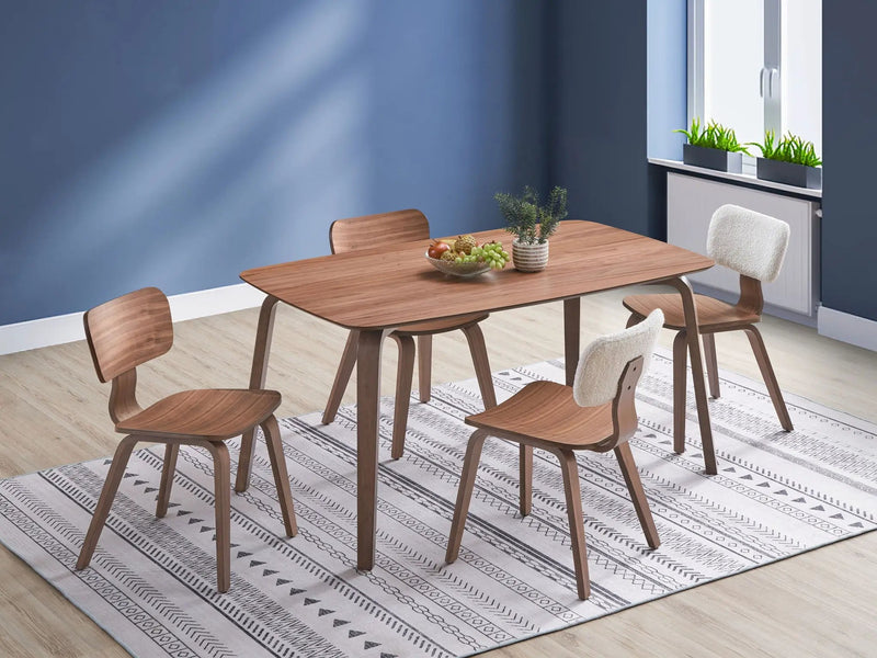 Casson - 5 Piece Dining Room Set - Walnut by Unique Piece Furniture
