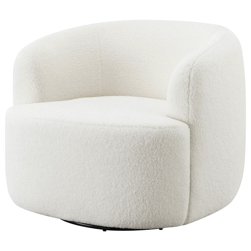 Denae - Upholstered Swivel Chair - Ivory by HouseOfZazla