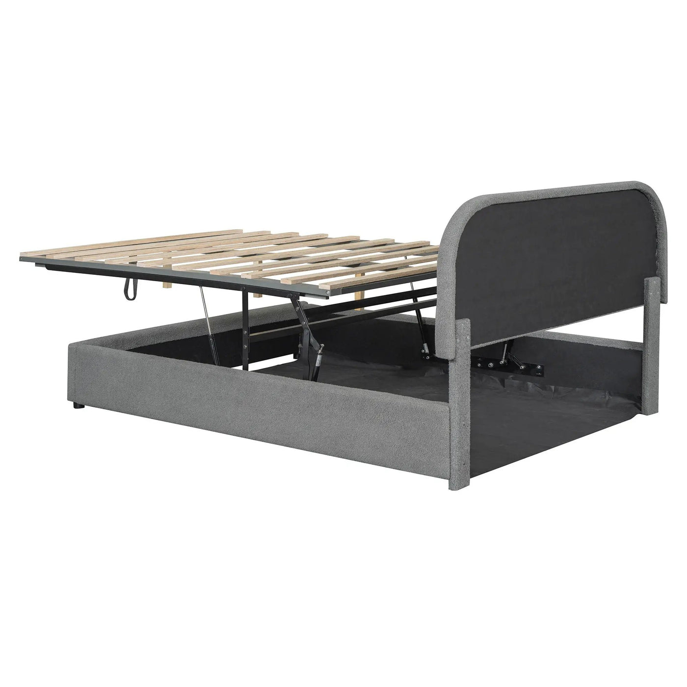 Upholstered Platform Bed With Hydraulic Storage System by HouseOfZazla