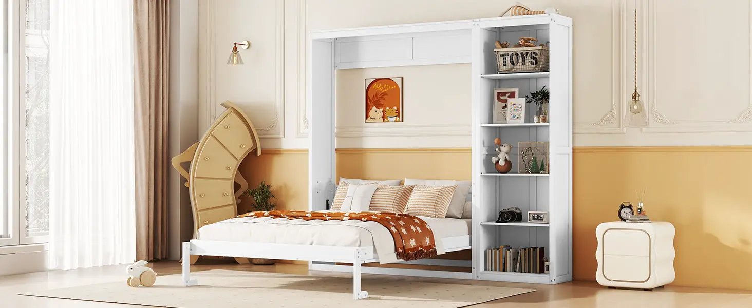 Murphy Wall Bed With Shelves by HouseOfZazla
