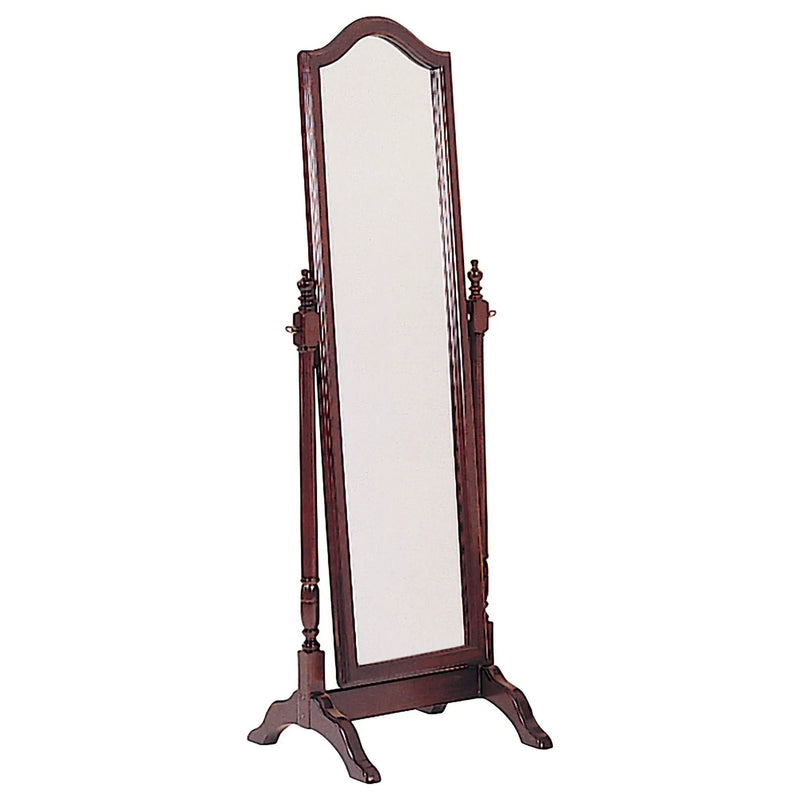Cabot Wood Adjustable Full Length Cheval Mirror Merlot by Unique Piece Furniture