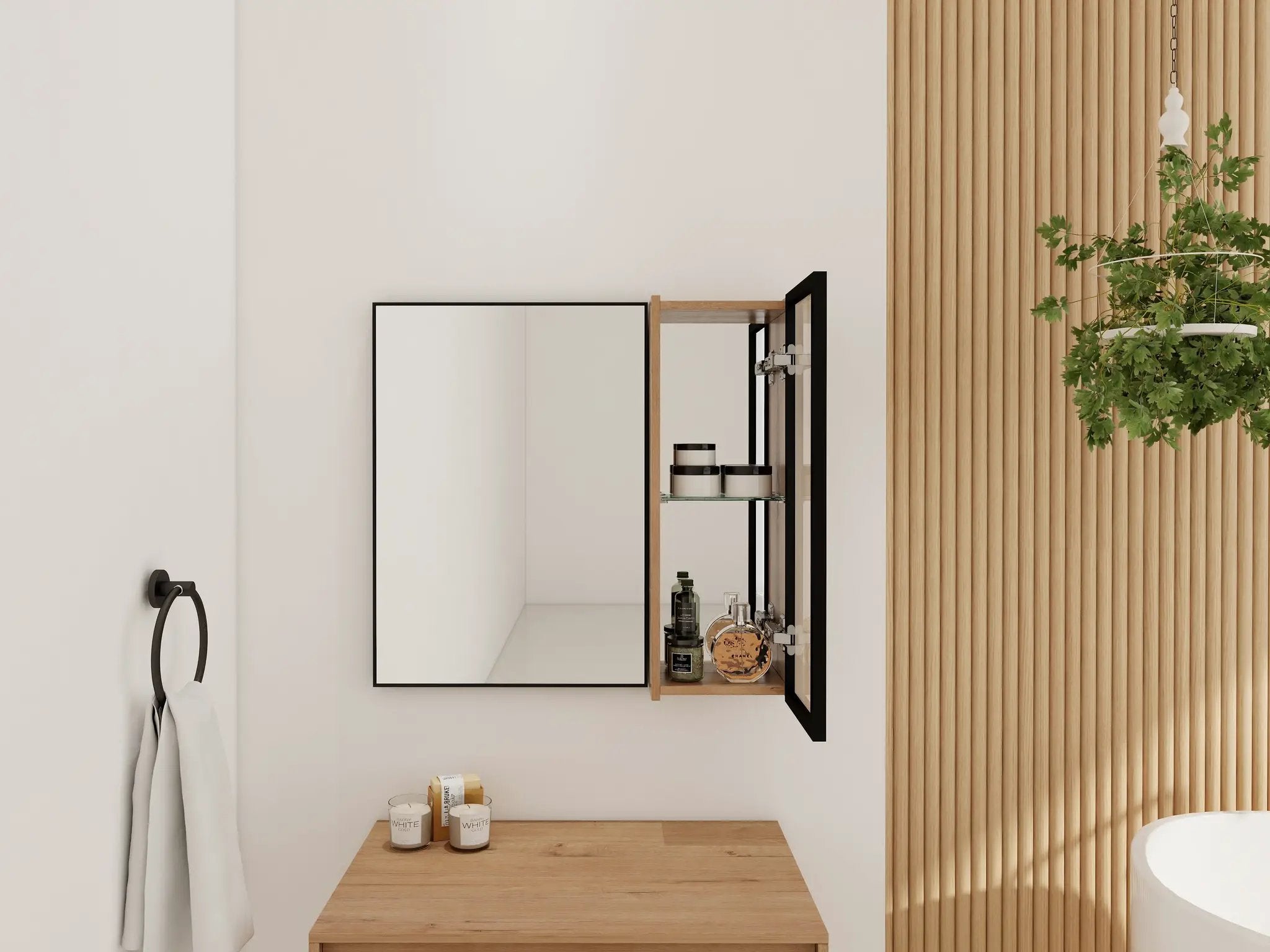 10'' Bathroom Wall Mirror Cabinet with Acrylic Door by HouseOfZazla